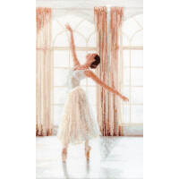 Letistitch kruissteekset "Ballerina ii"; telpatroon, 32x19cm