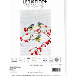 Letistitch Kreuzstich Set "Blaumeisen";...
