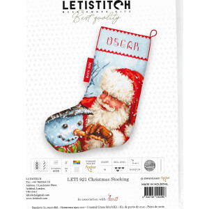 Letistitch Kreuzstich Set "Weihnachtsstrumpf...