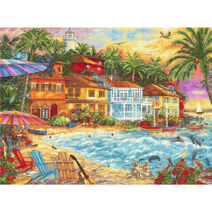 Letistitch counted cross stitch kit "Island...