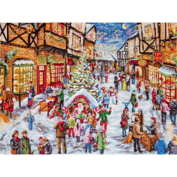Letistitch counted cross stitch kit "Christmas Eve", 49x35cm, DIY