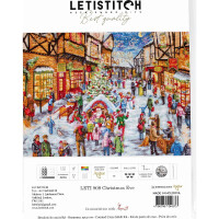 Letistitch Kreuzstich Set "Heiligabend"; Zählmuster, 49x35cm