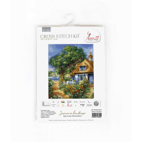Luca-S counted cross stitch kit "Summer landscape", 34x41cm, DIY