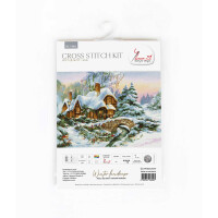Luca-S Kreuzstich Set "Winter Landschaft I"; Zählmuster, 47x34cm
