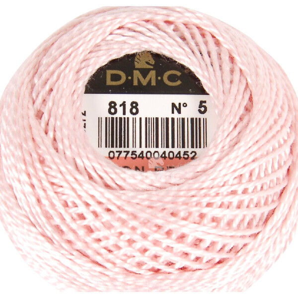 DMC нитки в клубке Pearl прочность 5, 10 g, 116A/5-818