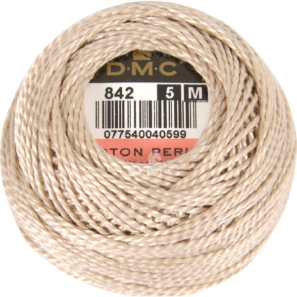 DMC Pearl Cotton op een bol Maat 5, 10g, 116A/5-842
