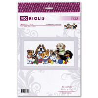 Набор для вышивания крестом Риолис "Выставка собак"; счетная схема, 40х20см