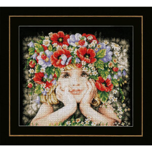 Lanarte counted cross stitch kit "Girl with...