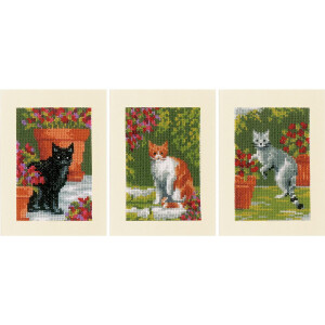 Vervaco counted cross stitch kit Greeting Cards...