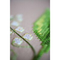 Vervaco скатерть раннер Набор для вышивания крестом "Лилия долины", дизайн вышивки предварительно нарисован, 40x100 см