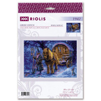 Riolis Set punto croce "Travelling Wizard ", schema di conteggio, 30x21cm