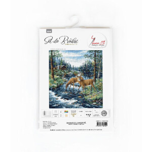 Luca-S counted cross stitch kit "Peaceful Morning", 34x37cm, DIY