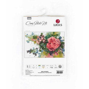 Luca-S counted cross stitch kit "Red Roses",...