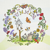 Bothy Threads counted cross stitch Kit "Summer Time", 24x24cm, XAL4