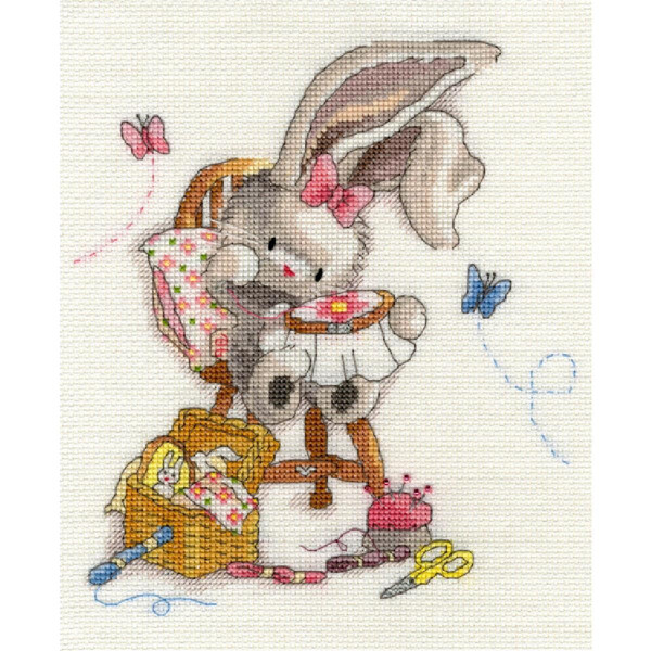 Bothy Threads counted cross stitch Kit "Sewn With Love", 18x22cm, XBB2