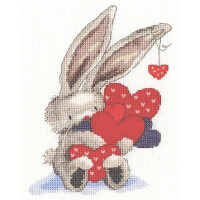 Bothy Threads counted cross stitch Kit "Whole Lot of Love", 16x20cm, XBB21