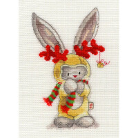 Bothy Threads counted cross stitch Kit "Rudolf", 16x22cm, XBB7