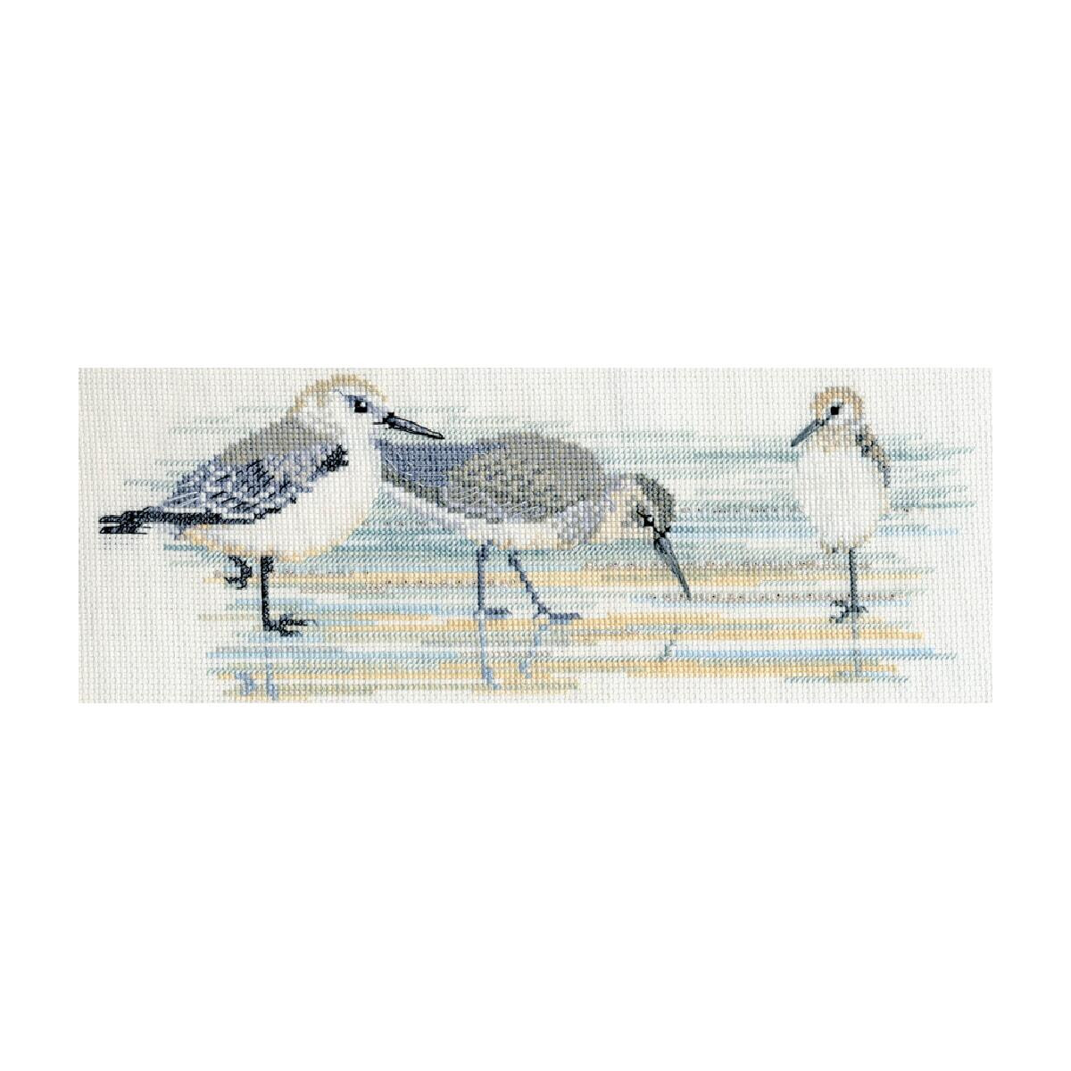 An embroidery pack from Bothy Threads showing three...