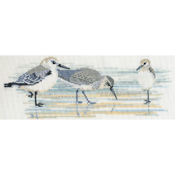 Bothy Threads counted cross stitch Kit "Birds - Waders", 30x11cm, DWBB03