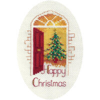 Bothy Threads Greating card counted cross stitch Kit "Warm Welcome ", 9x13.3cm, DWCDX34