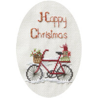 Bothy Threads Greating card counted cross stitch Kit "Shristmas Delivery", 9x13.3cm, DWCDX55
