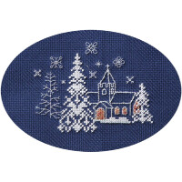Bothy Threads Greating card counted cross stitch Kit "Let it Snow", 13.3x9cm, DWCDX57