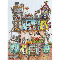 Bothy Threads counted cross stitch Kit "Castle", 26x35cm, XCT19