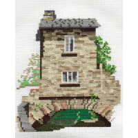 Set punto croce Bothy Threads "Dale Designs - Bridge House Ambleside", 13.5x16cm, dw14dd102, schema di conteggio