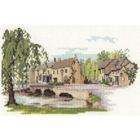 Bothy Threads counted cross stitch Kit "Dale Designs - Bourton-On-The-Water", 20x13cm, DW14DD226