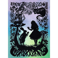 Bothy Threads Kruissteekset "Alice in Wonderland", 26x36cm, xft4p, telpatroon