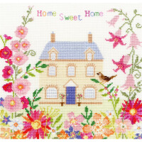 Set de punto de cruz Bothy Threads "Home sweet home", 26x25cm, xss5, patrón de conteo