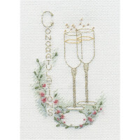 Bothy Threads greating card counted cross stitch Kit "Congratulations ", 9x13.3cm, DWCDG03