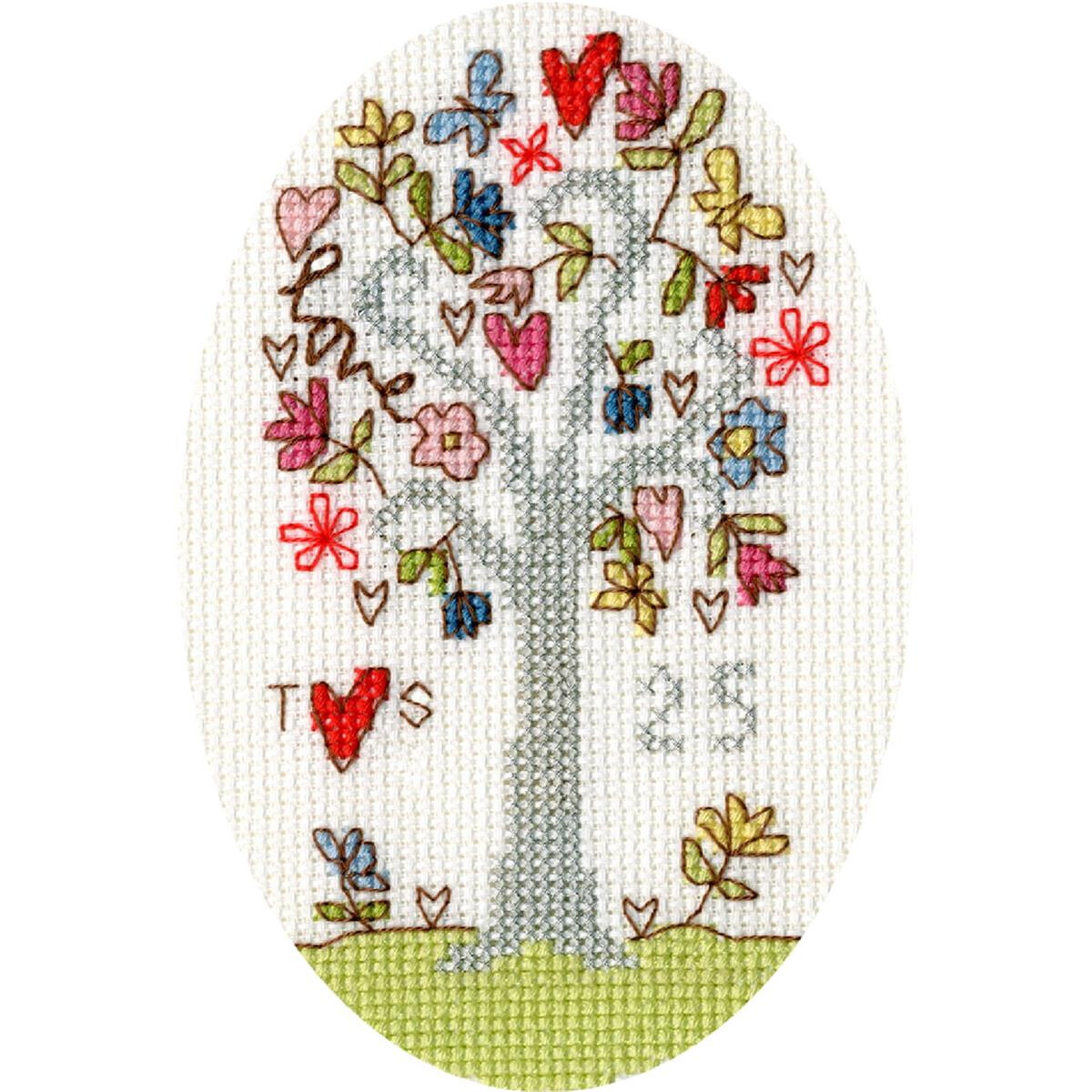 This Bothy Threads embroidery pack is an oval cross...