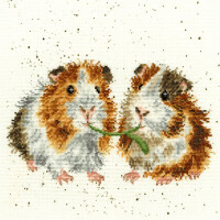 Bothy Threads counted cross stitch Kit "Lettuce Be Friends", 26x26cm, XHD19