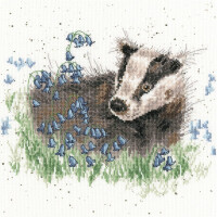 Bothy Threads counted cross stitch Kit "Bluebell Wood", 26x26cm, XHD31