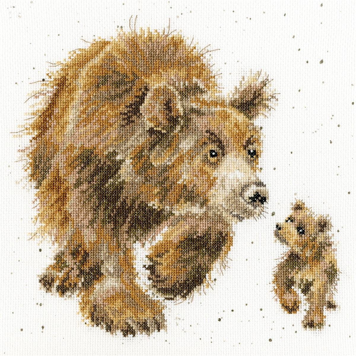 A cross stitch artwork (embroidery pack from Bothy...