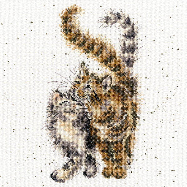 Bothy Threads Kruissteekset "Feline", 26x26cm, xhd60, telpatroon
