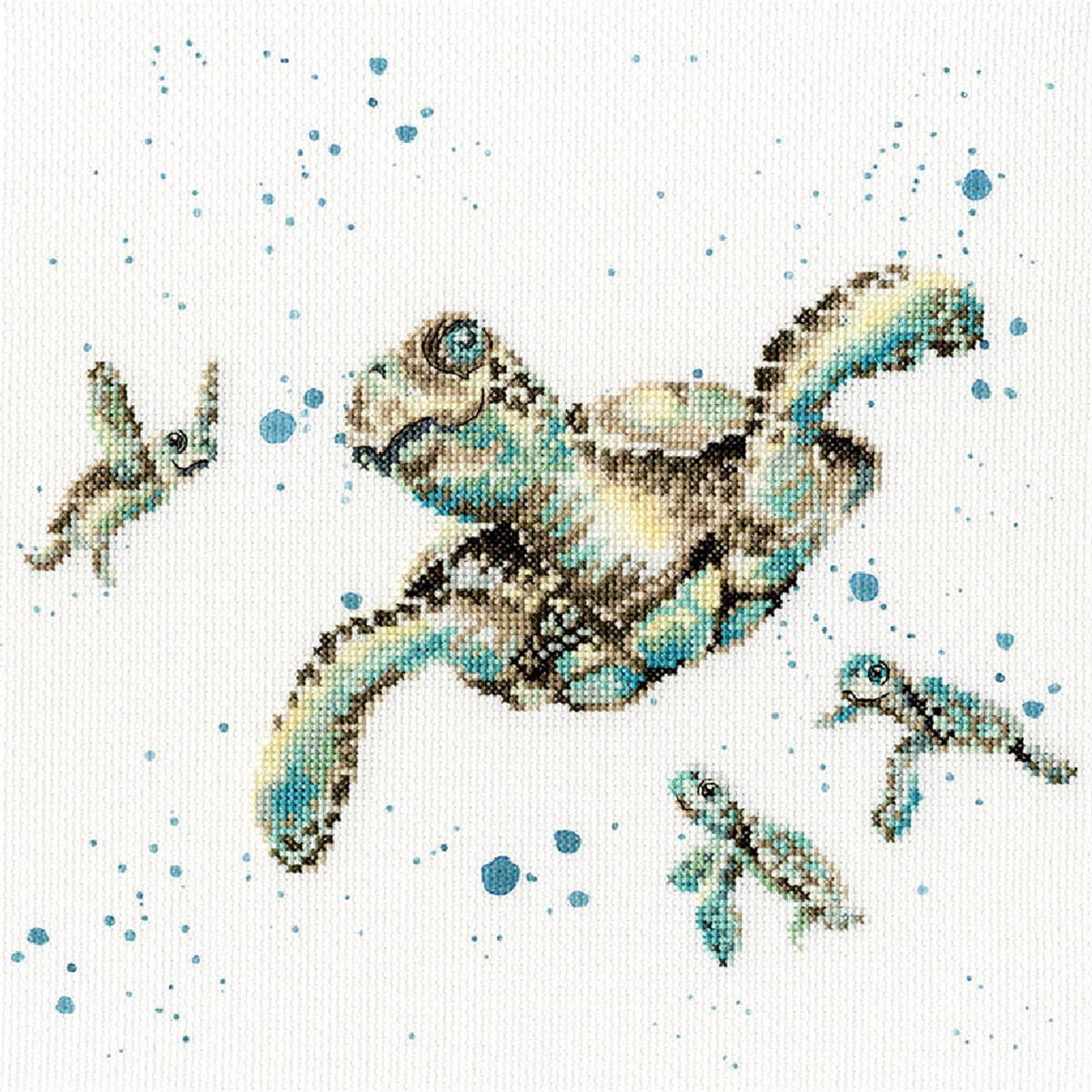 Bothy Threads counted cross stitch Kit "Swimming...