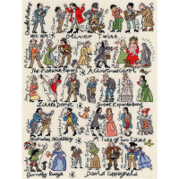 Bothy Threads counted cross stitch Kit "Dickens", 28x38cm, XPS6