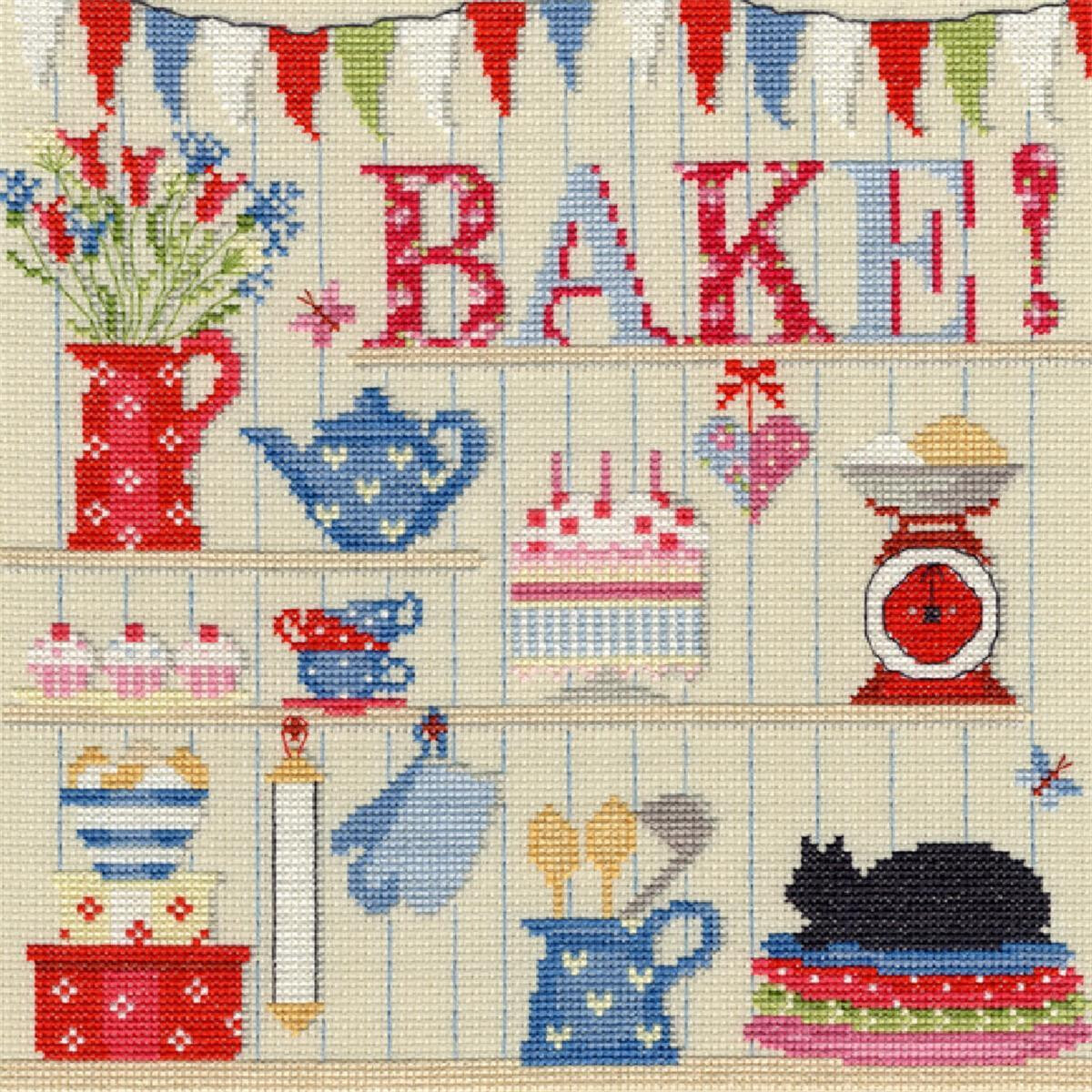 A colorful design from Bothy Threads embroidery pack with...