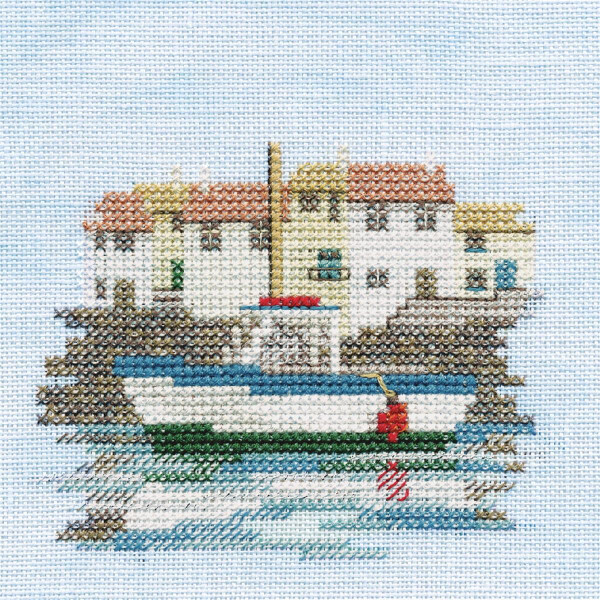 Bothy Threads kruissteek set "Minuets - Harbour", 10x10cm, dwmin03a, telpatroon