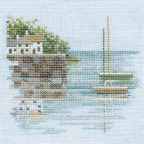 Bothy Threads counted cross stitch Kit "Minuets - Quayside ", 10x10cm, DWMIN04A