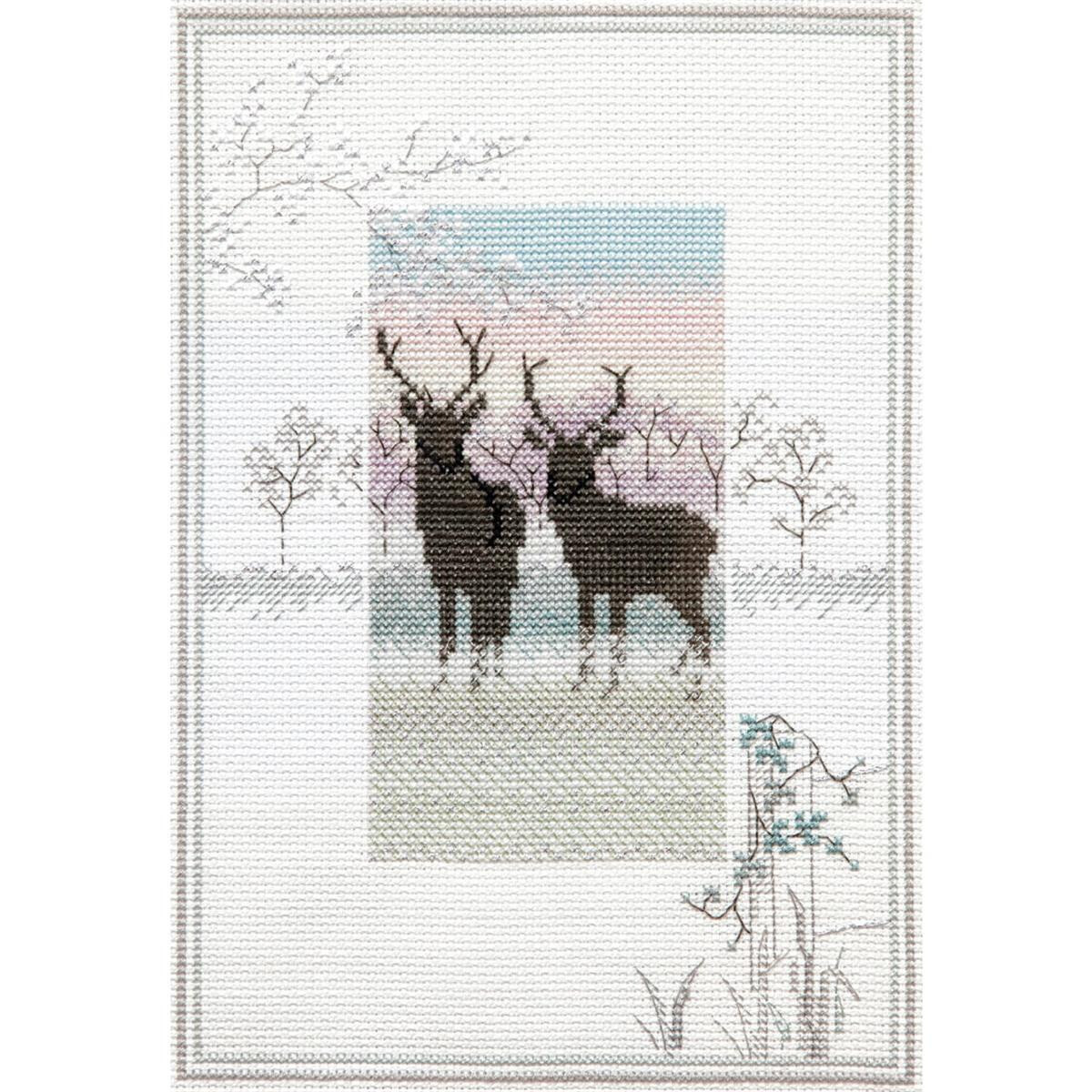 An embroidered embroidery pack from Bothy Threads...
