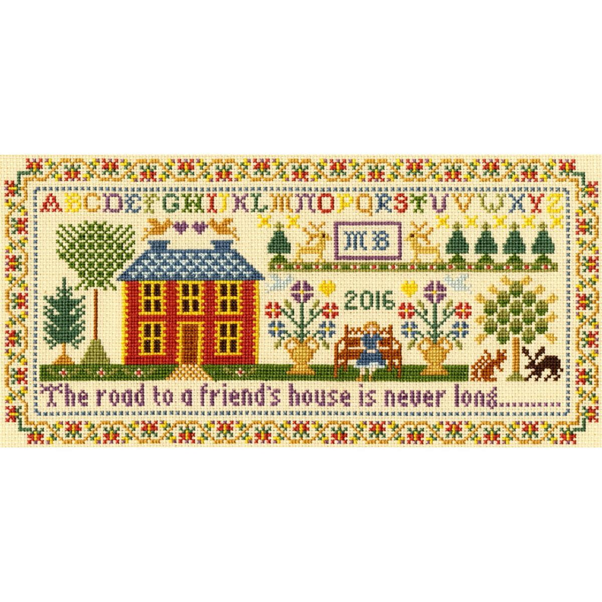 Bothy Threads counted cross stitch Kit "Friends...