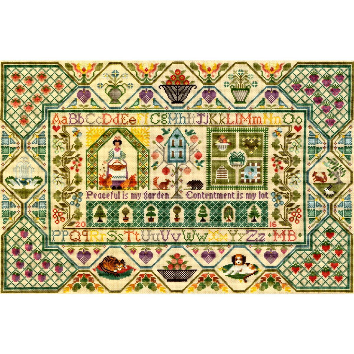 An elaborate Bothy Threads embroidery pack with various...