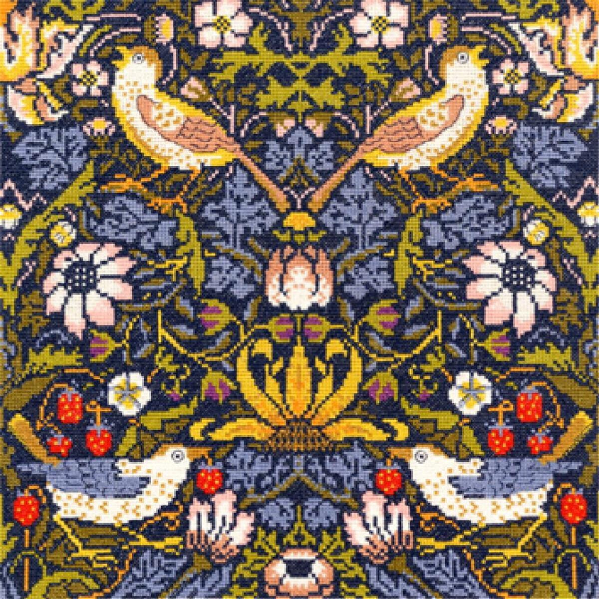 An intricate tapestry-like design, reminiscent of a...