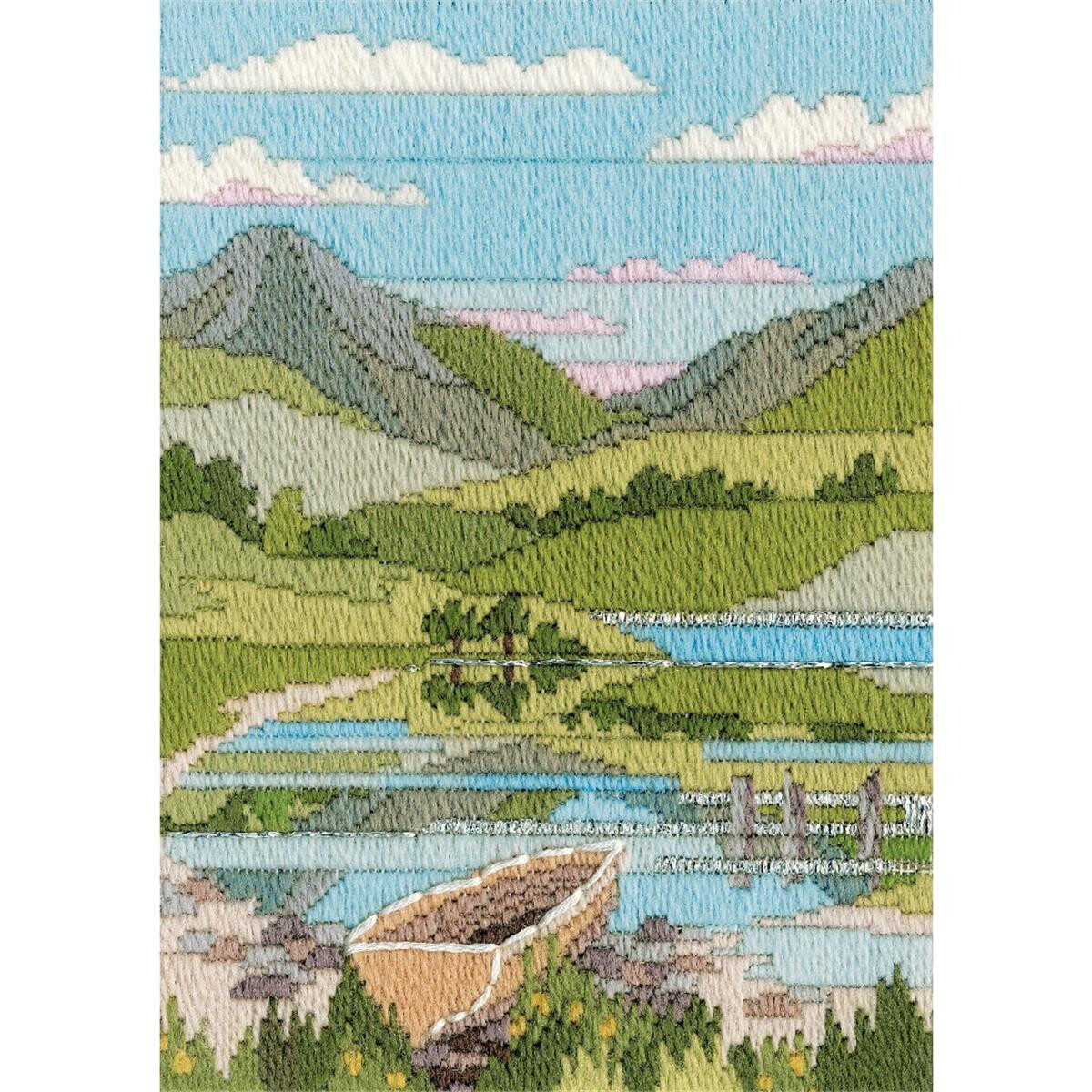 This tranquil embroidery pack from Bothy Threads features...