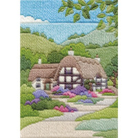 Bothy Threads Juego de punto largo "Seasons Summer House", 24x17cm, dw14mls10, patrón de conteo