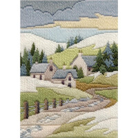 Bothy Threads counted Long Stitch Kit "Seasons - Winter Cottage ", 24x17cm, DW14MLS12