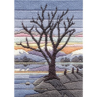 Bothy Threads counted Long Stitch Kit "Seasons - Winter Evening ", 24x17cm, DW14MLS16